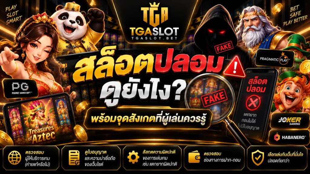 สล็อตปลอม ดูยังไง พร้อมจุดสังเกตที่ผู้เล่นควรรู้