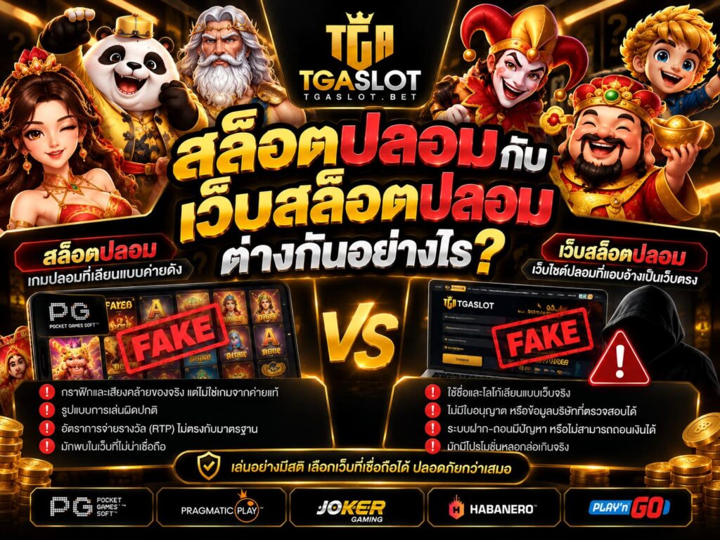 สล็อตปลอมกับเว็บสล็อตปลอมต่างกันอย่างไร